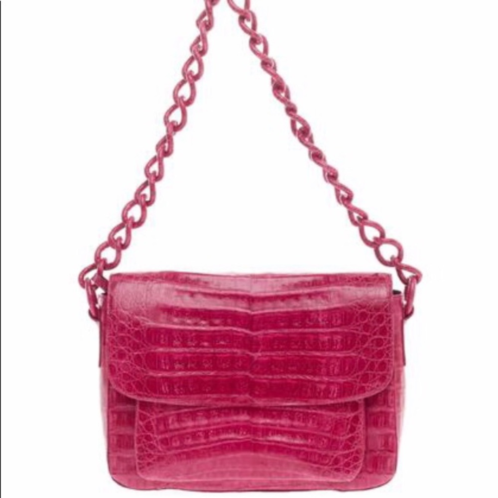 Nancy Gonzalez Crocodile Chain Bag